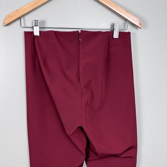 Theory Navalane Becker Stretch Twill Back Zip Skinny Leg Ankle Pant Red size 6 - Picture 5 of 10